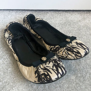 Tory Burch Satin Clancy Ballet Flats